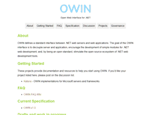 Tablet Screenshot of owin.org